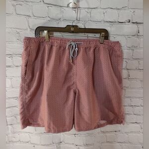 Peter Millar Red Swim Trunks